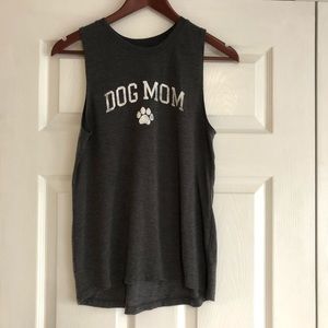 Dog Mom Tank Top. Dark Gray. Sz Sm